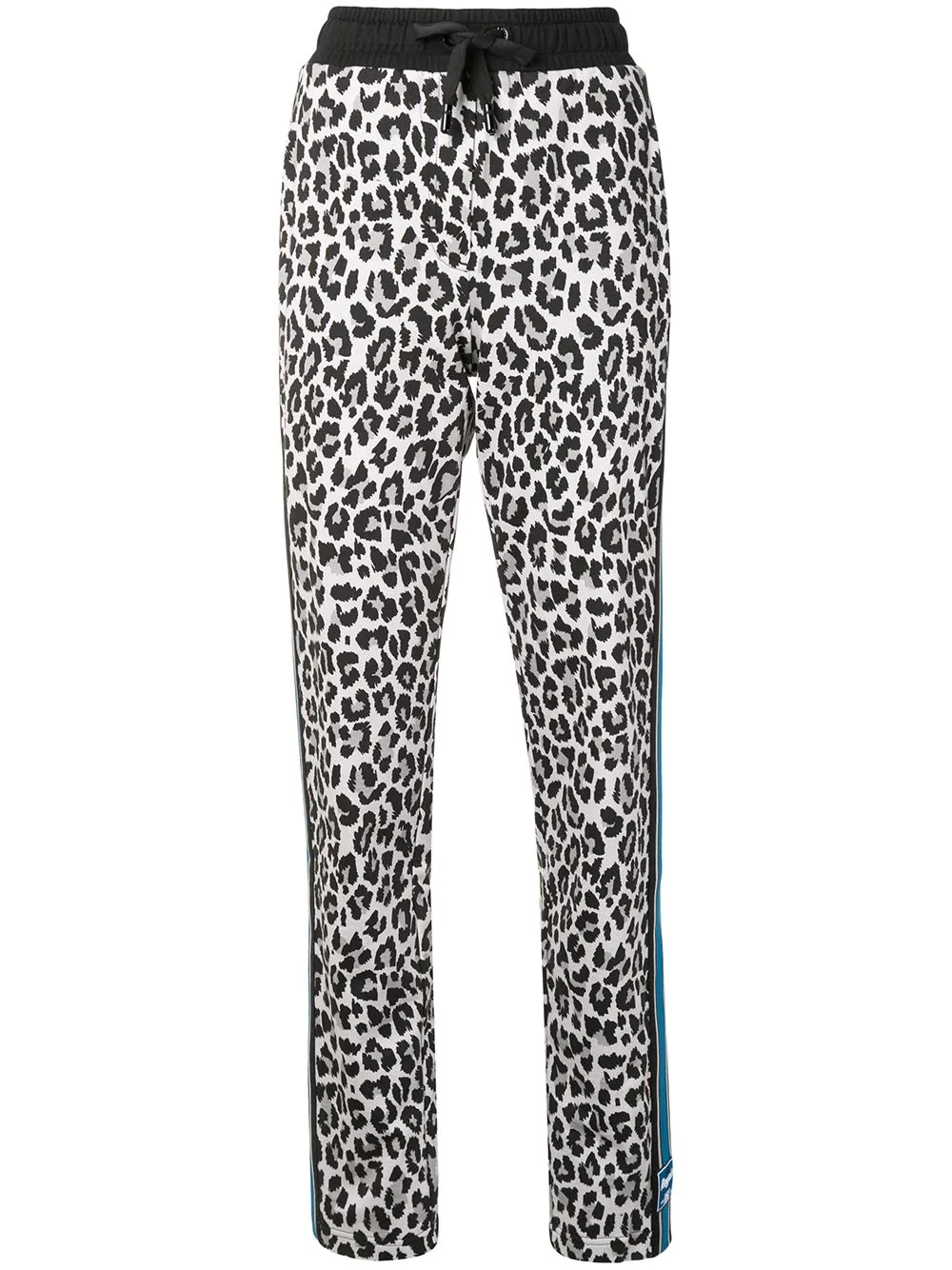 leopard print track pants - 1