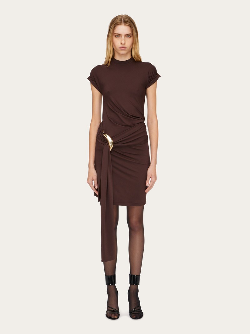 FERRAGAMO Short dress with waist sash outlook