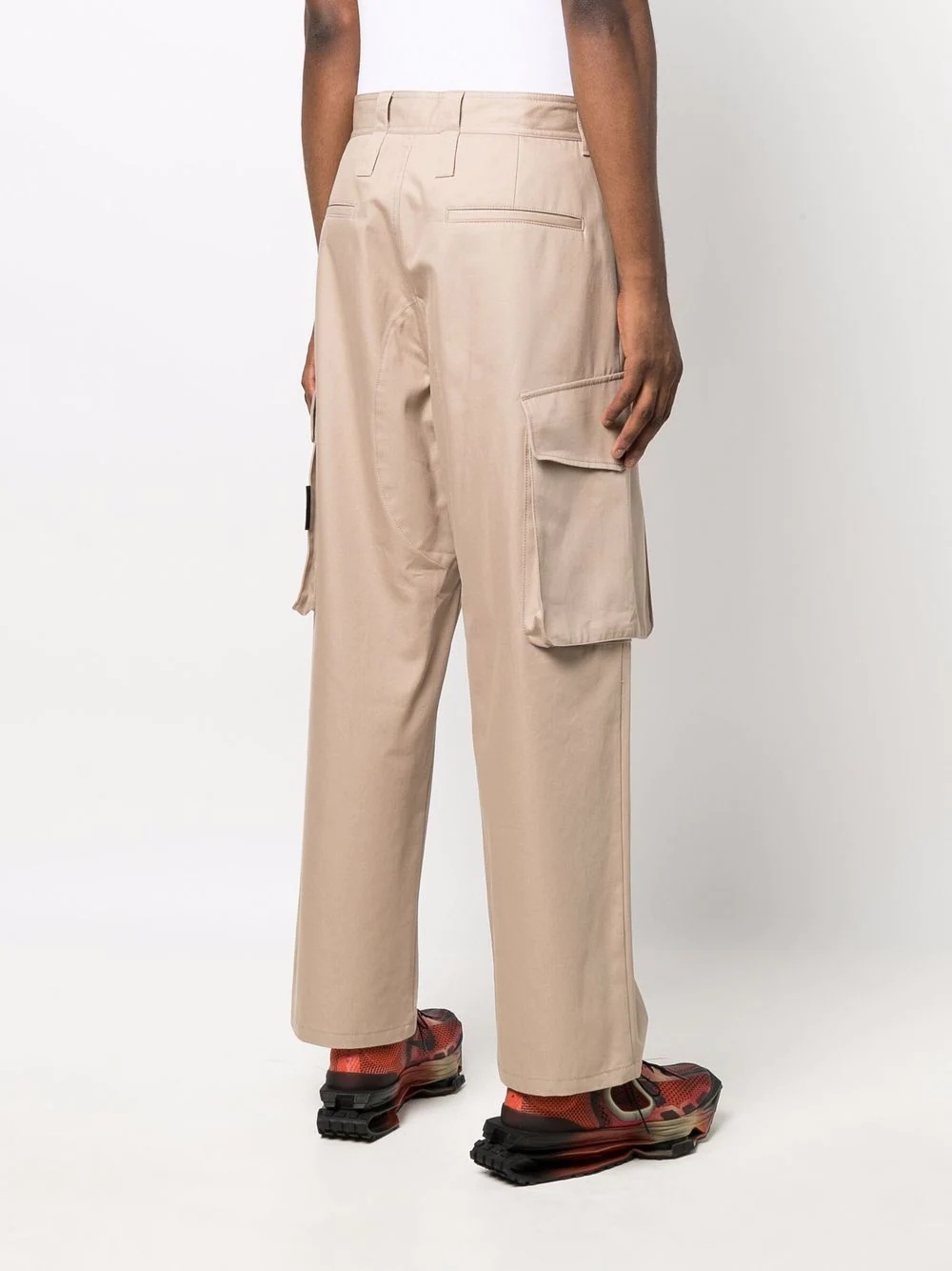 wide-leg cargo pants - 4