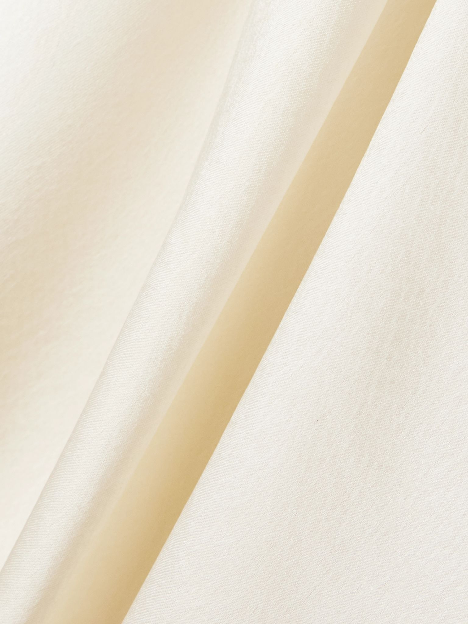 Barb lace-trimmed hammered-satin mini dress Cream - 4