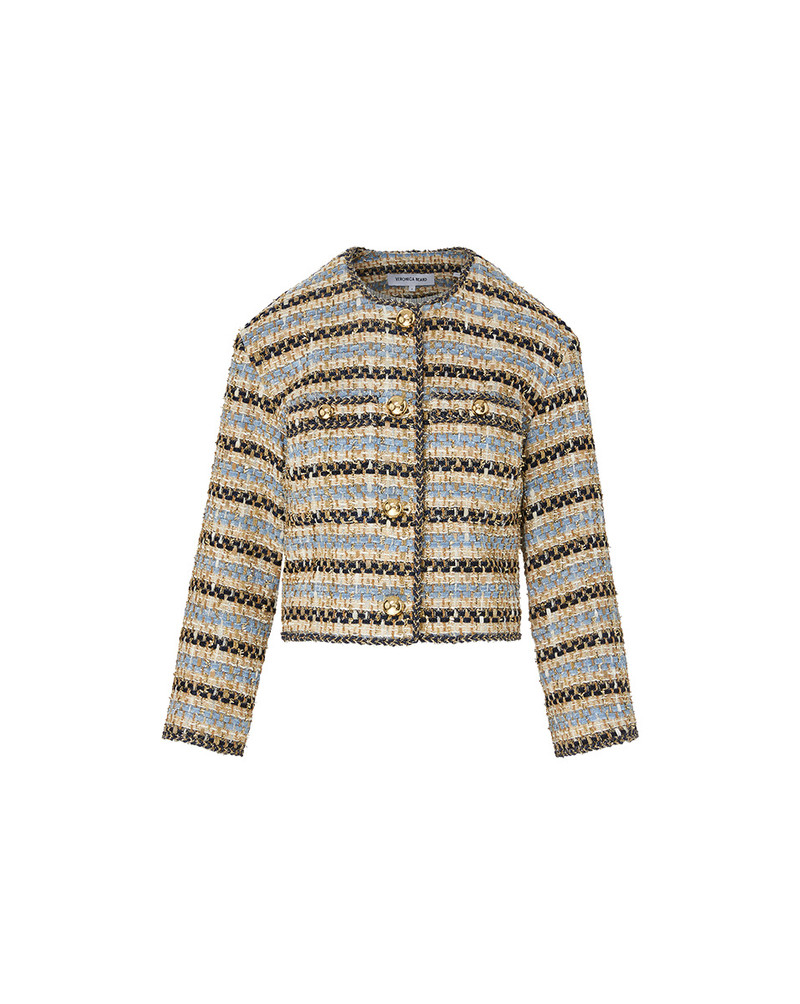 SUMIRA METALLIC TWEED JACKET - 1