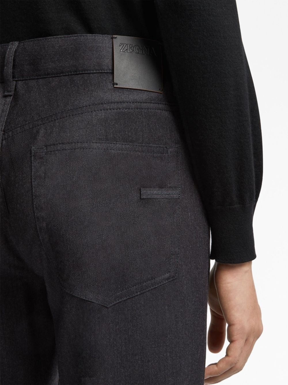 Roccia stonewashed wool trousers - 5