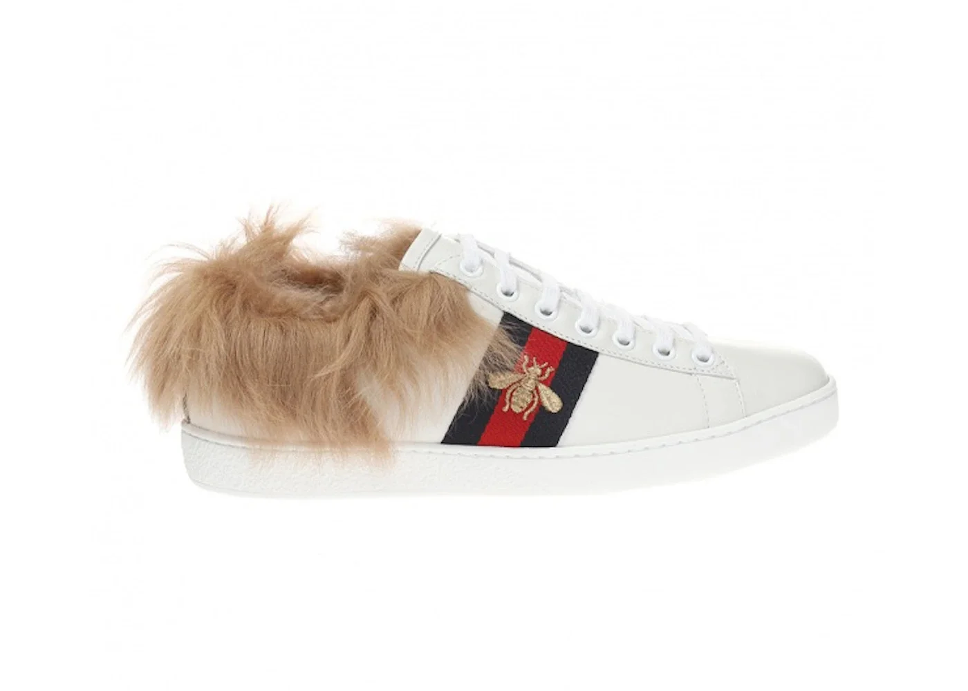 Gucci Ace Fur White (Women's) - 1