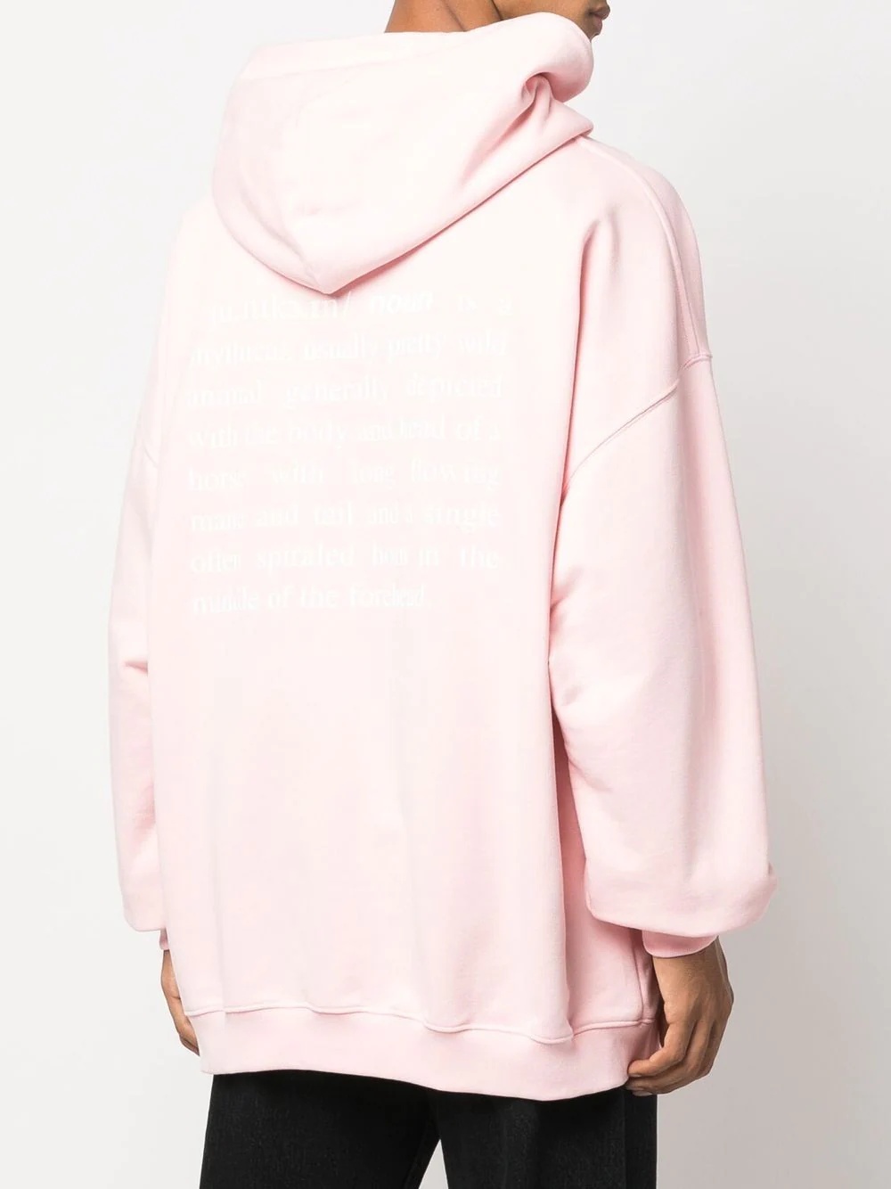 Unicorn slogan-print hoodie - 2