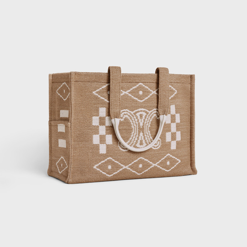 CELINE Large Cabas Thais in TEXTILE AND CALFSKIN outlook