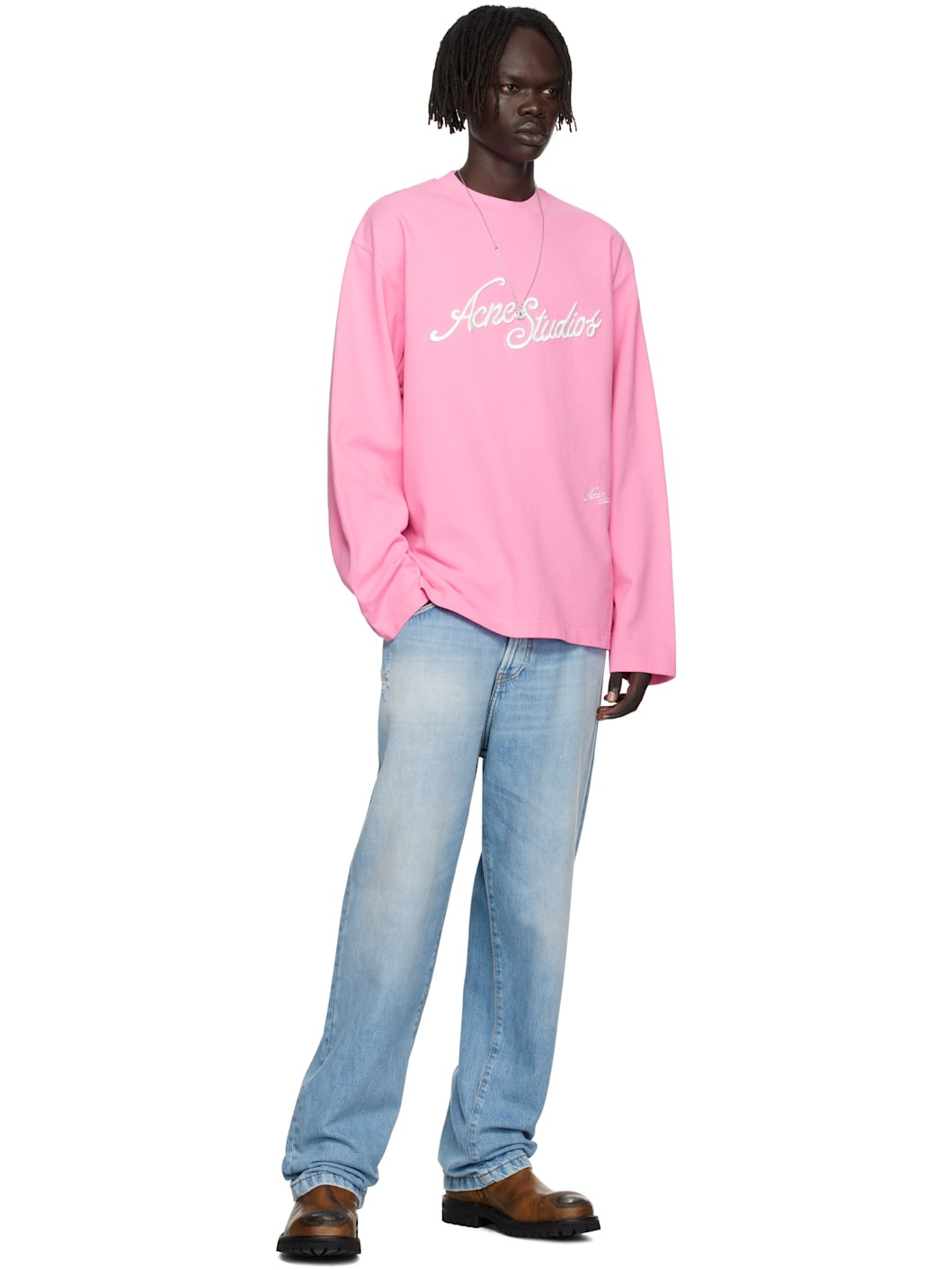 Pink Logo Relaxed Fit T-shirt - 4