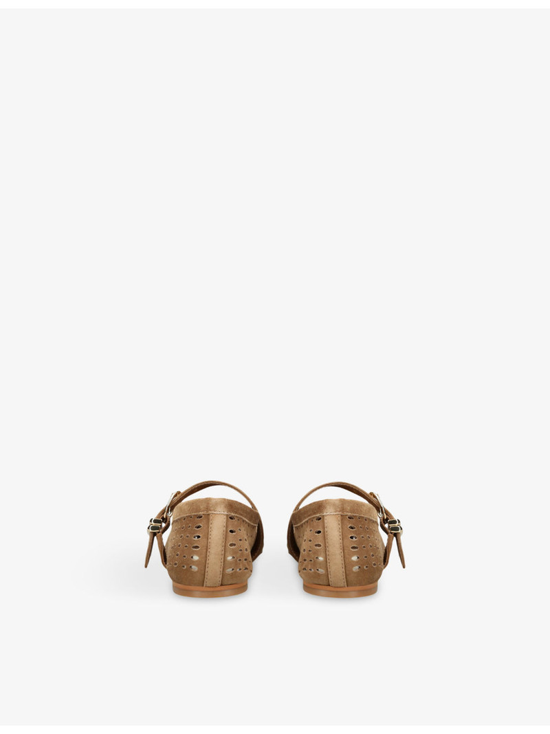 dolce vita Mikel Perforated Suede Ballet Flats outlook