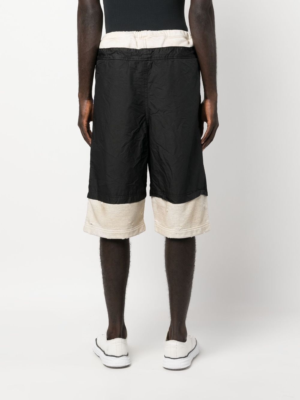 layered drawstring shorts - 4