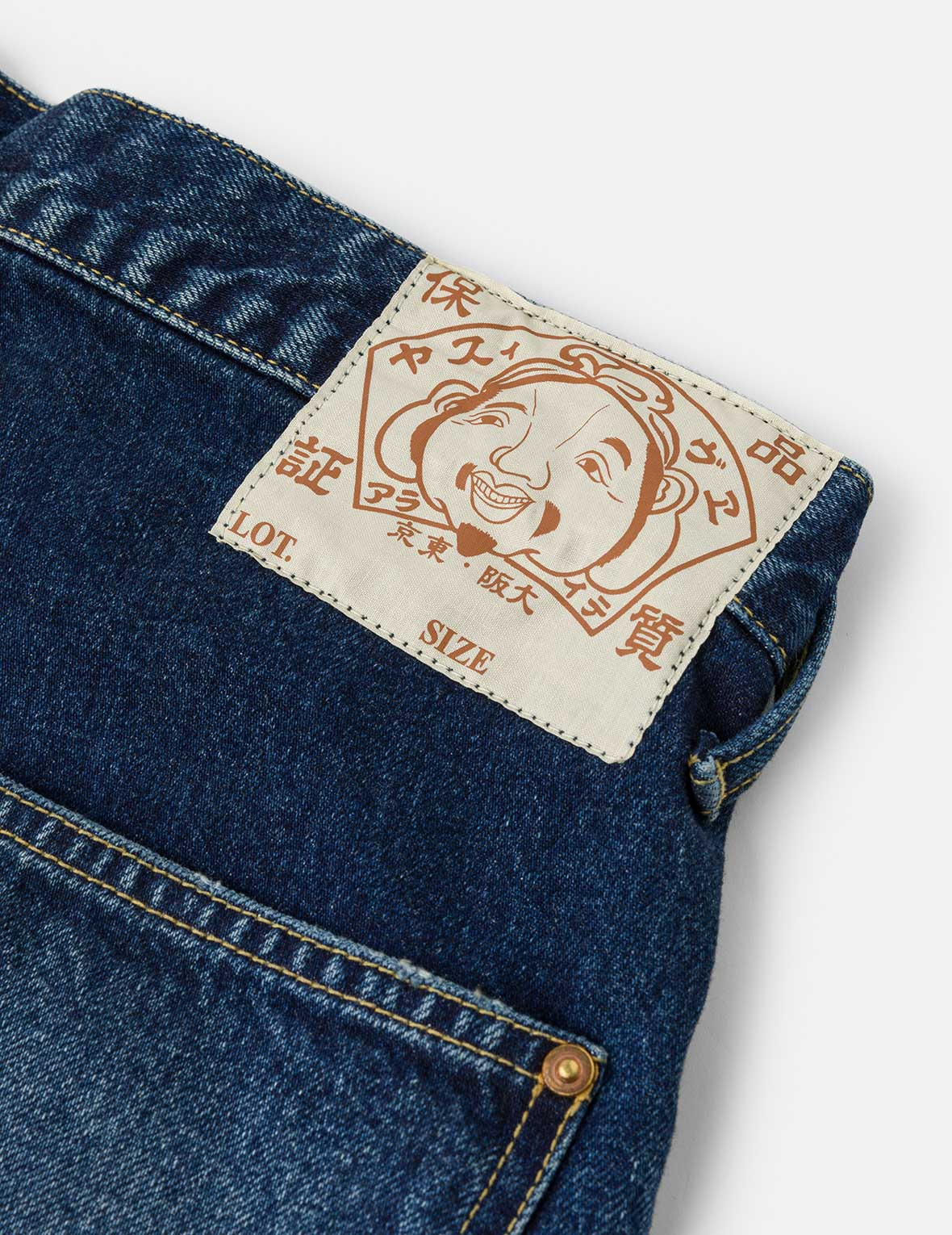 Washed Seagull Print Regular Fit Painter Jeans - 15