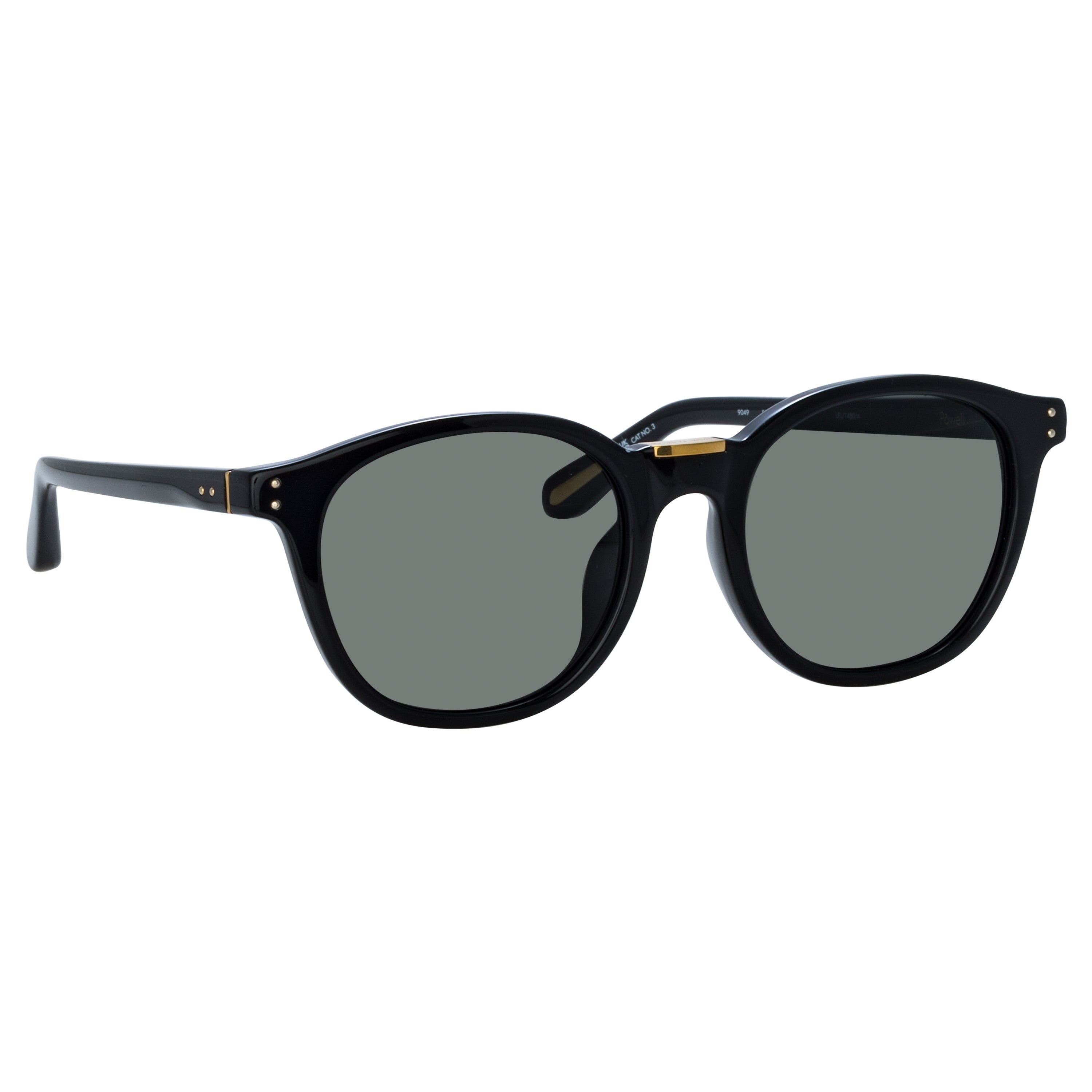 POWELL D-FRAME SUNGLASSES IN BLACK - 5