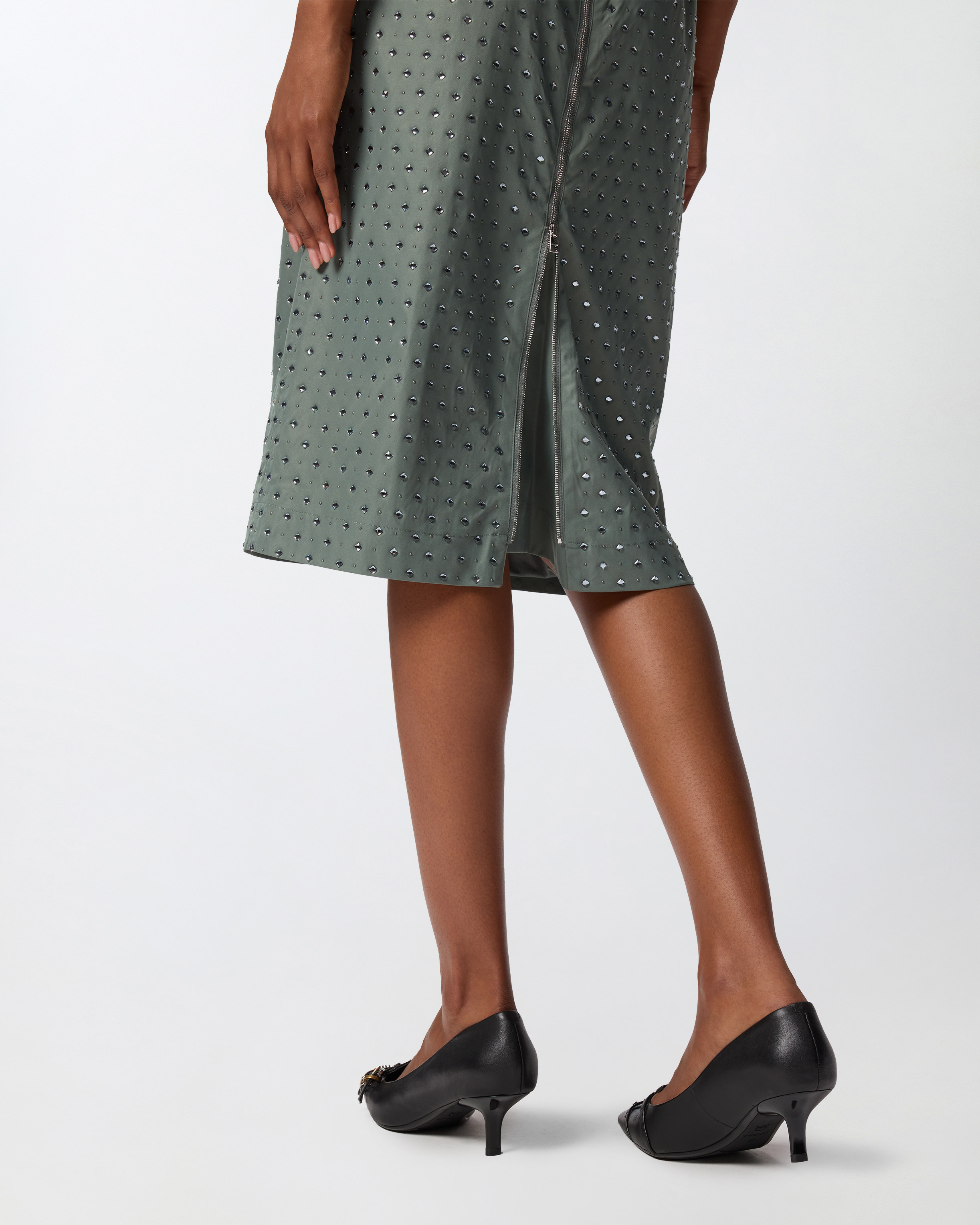 MINI SKIRT WITH RHINESTONES - 5
