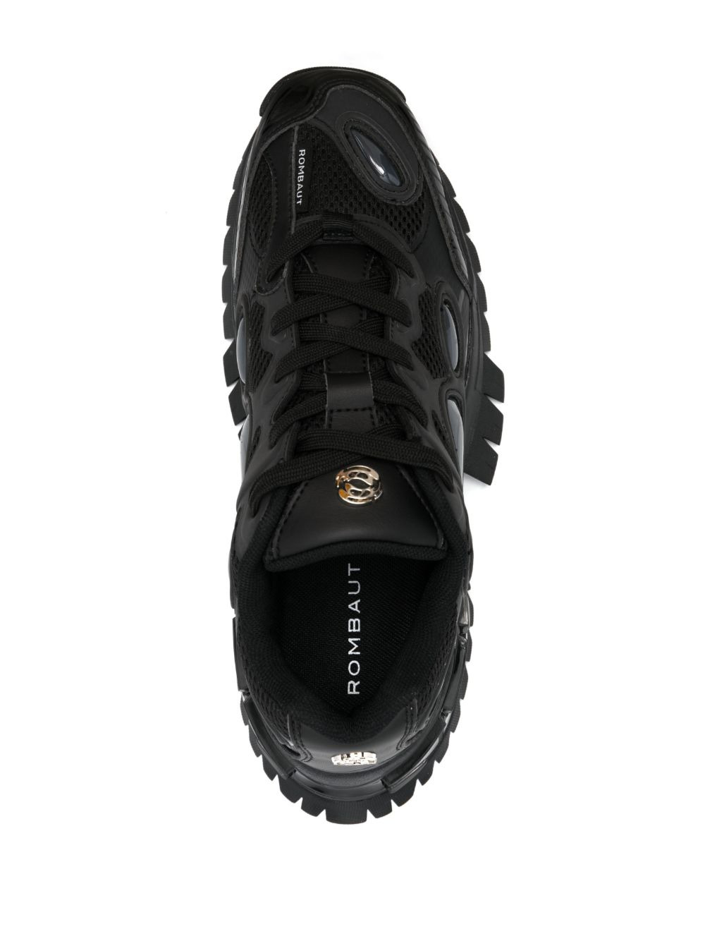 chunky-sole lace-up sneakers - 4