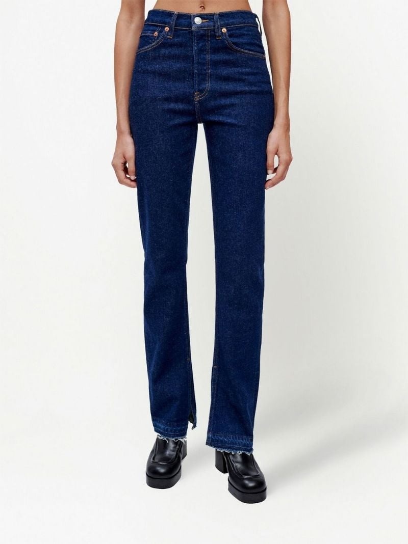 slim cut mid-rise jeans - 3