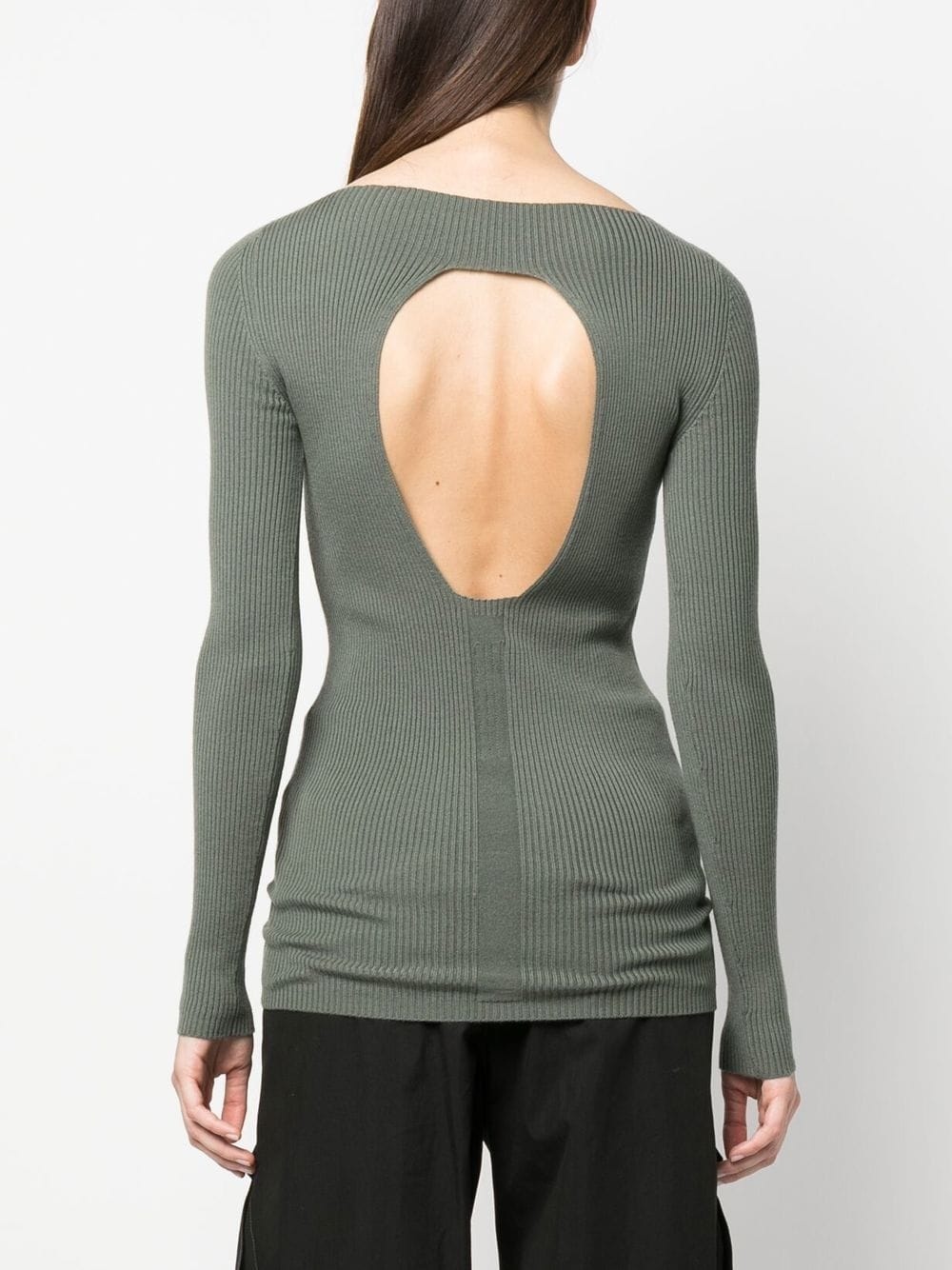 cut-out-back sweatshirt - 4