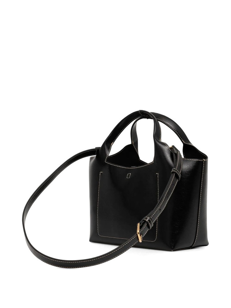 Moschino logo-plaque top tote bag outlook