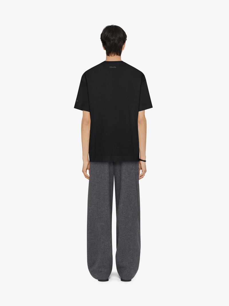 T-SHIRT IN COTTON WITH EMBROIDERED CHANDELIER AND PEARLS 4