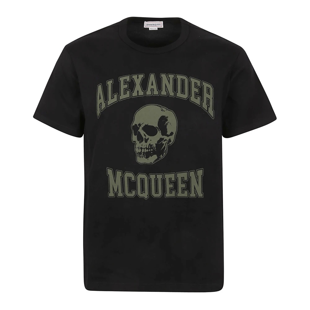 Alexander McQueen MEN'S CLOTHING T-SHIRTS & POLOS GREEN SS24