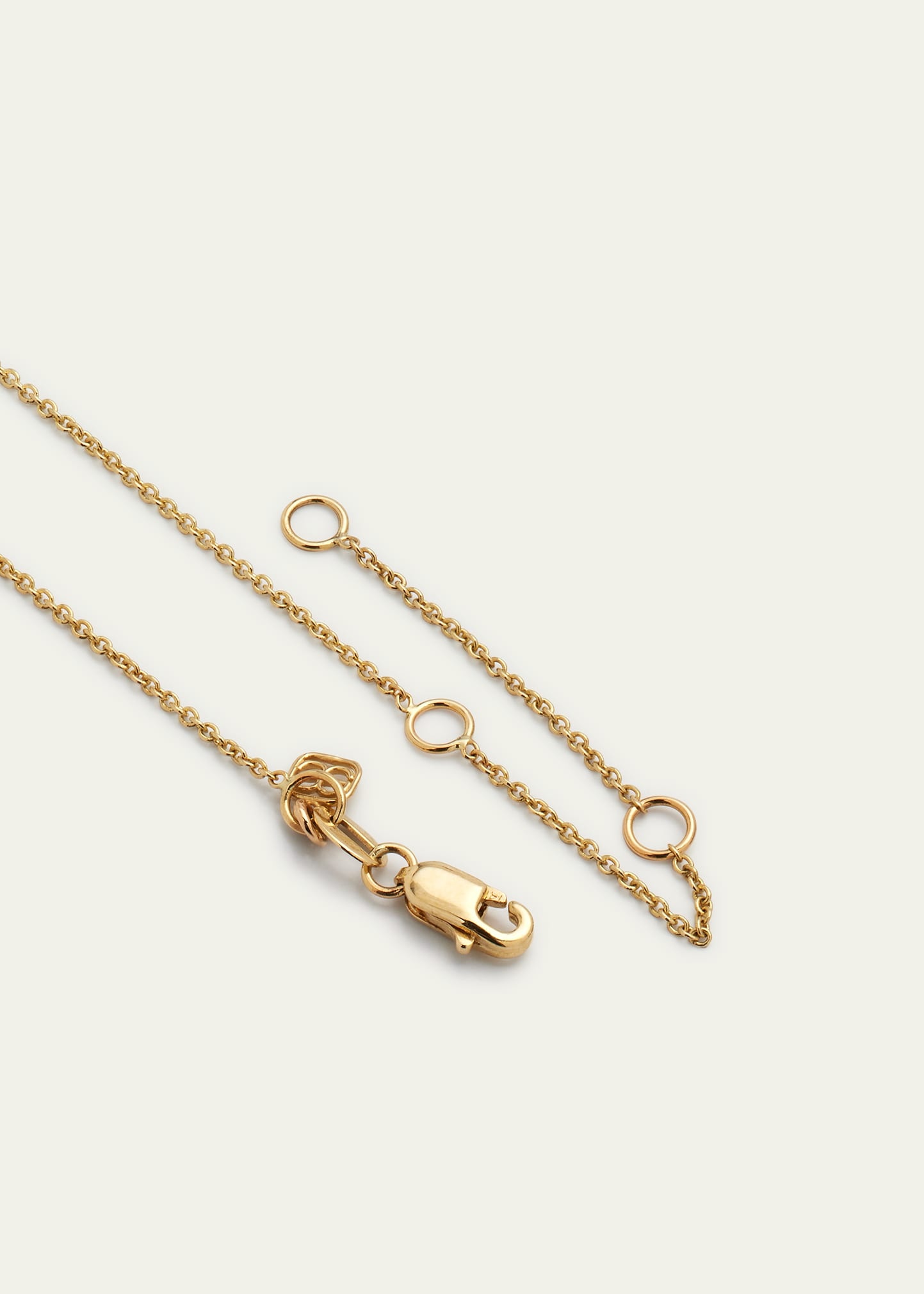 14K Yellow Gold Medium Rope Love Pendant Necklace - 4