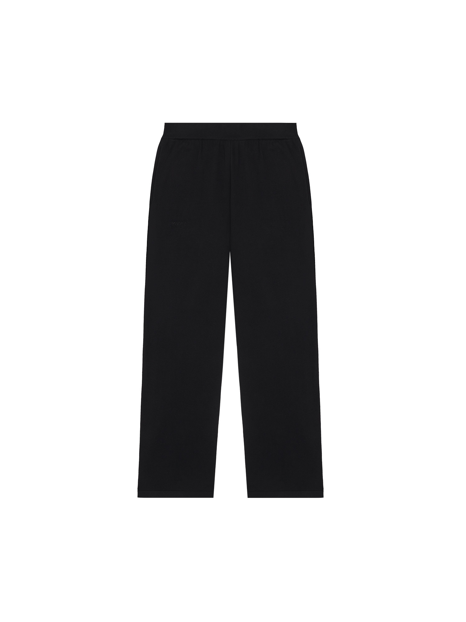 Mens DNA Knitted Straight Leg Track Pants - Black - 2