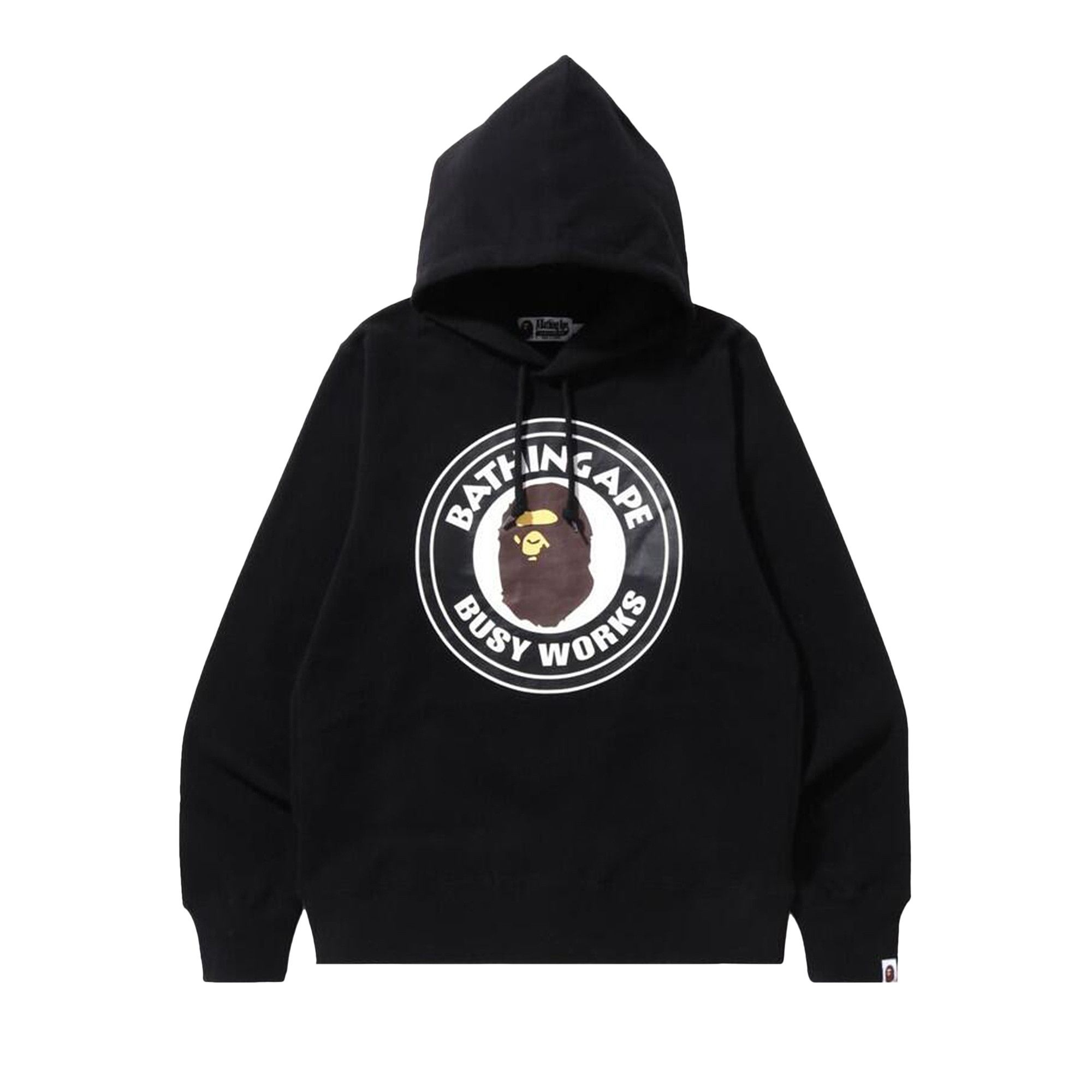 BAPE Busy Works Pullover Hoodie 'Black' - 1