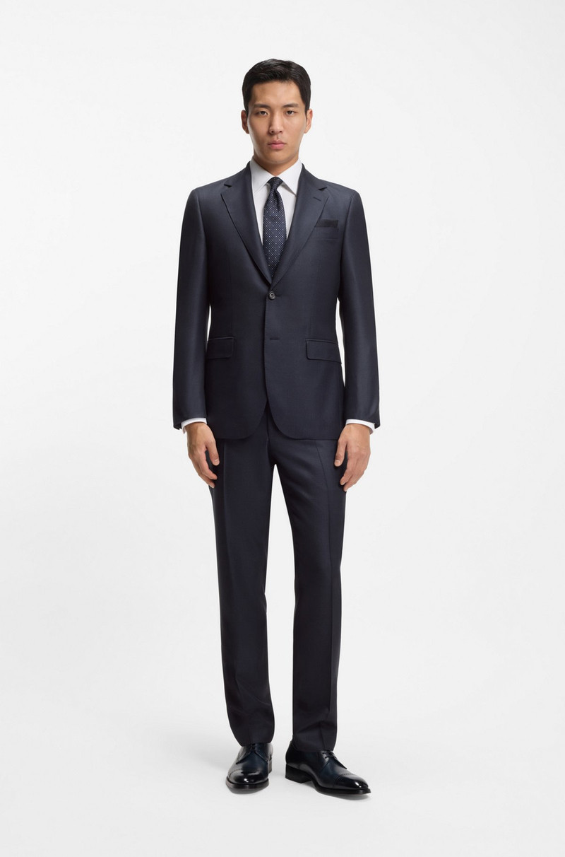 TWO-PIECE REGULAR-FIT SUIT IN VIRGIN WOOL AND SILK 1