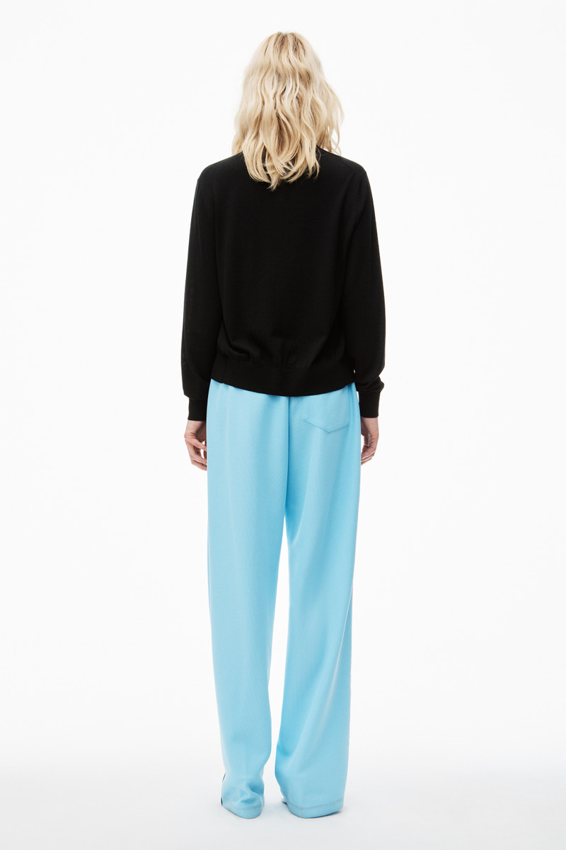 Logo-Embossed Cardigan in Superfine Merino Wool 4