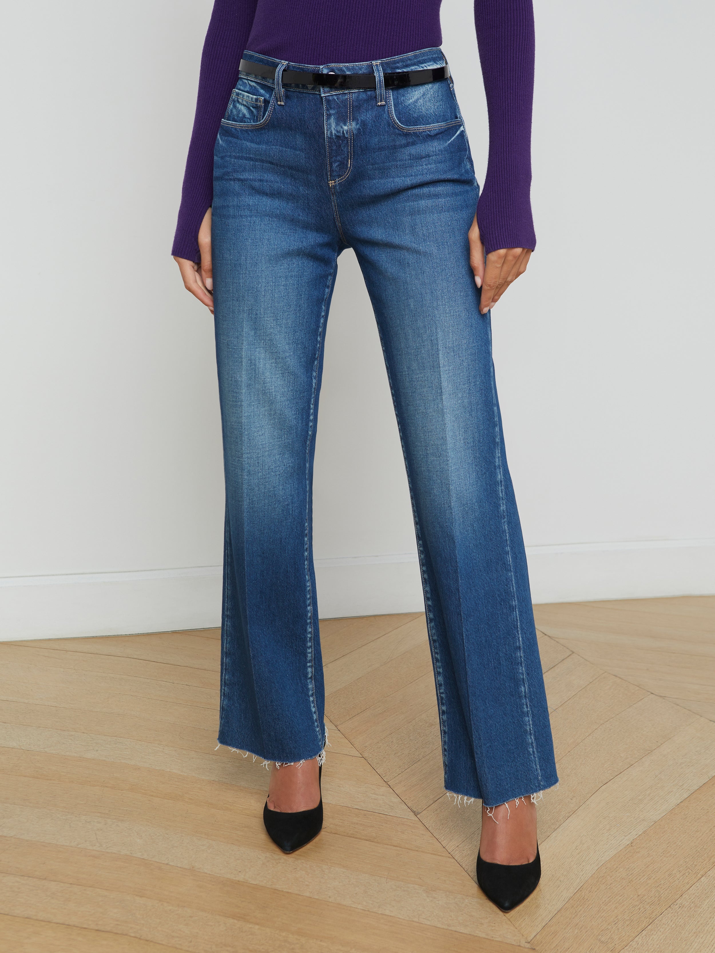 Tiana Raw-Hem Wide-Leg Jean - 3