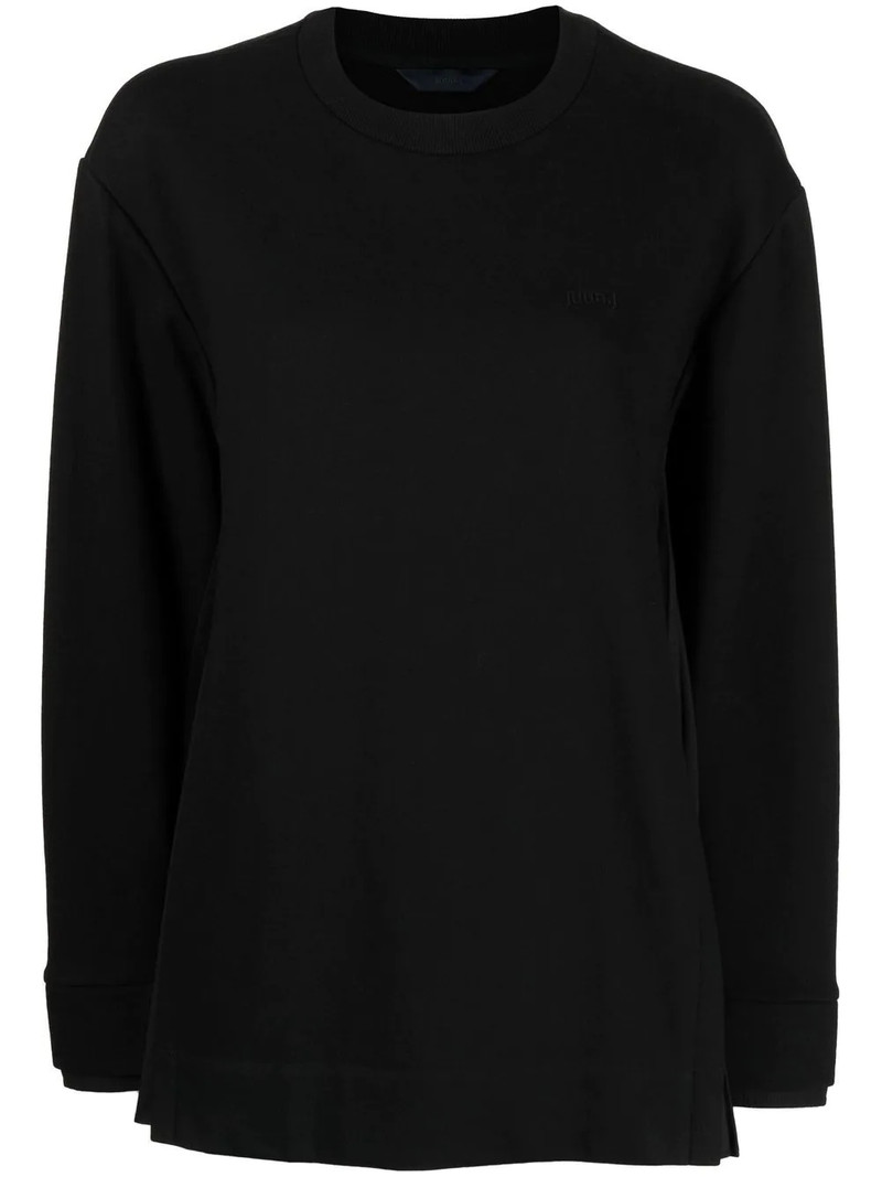 crew-neck knitted jumper 1