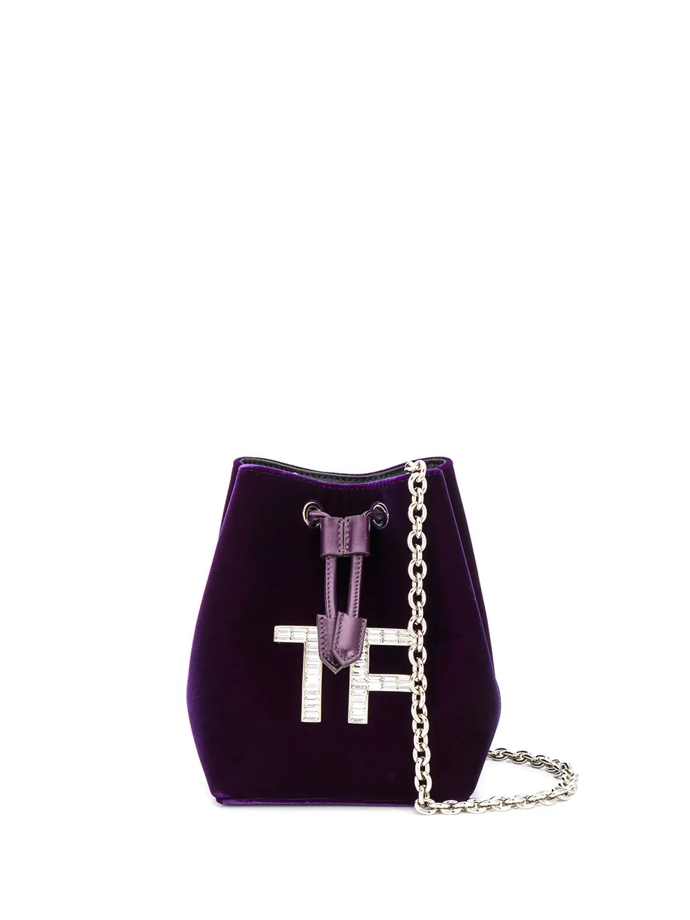 small TF velvet bucket bag - 1