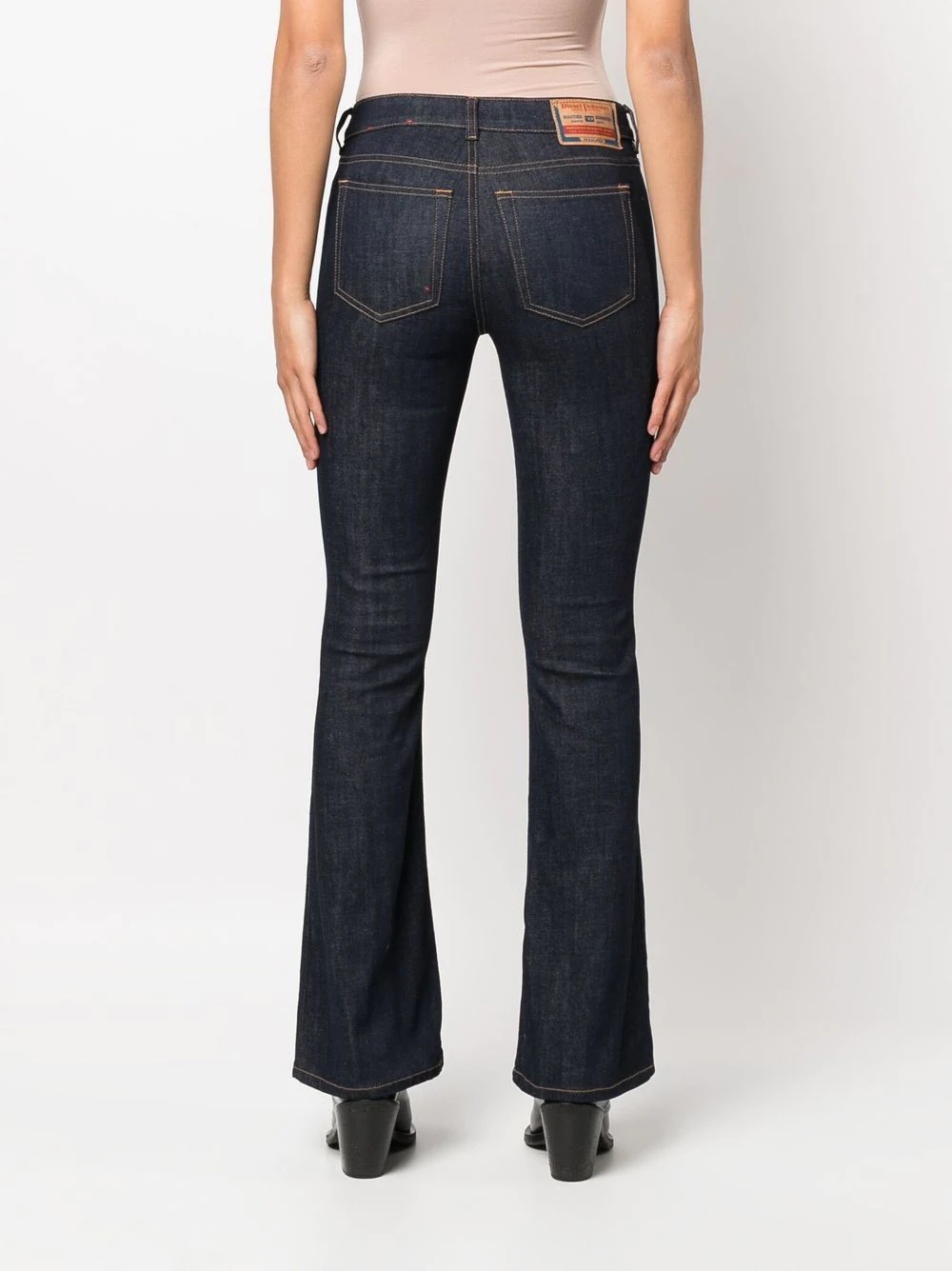 mid-rise bootcut jeans - 4