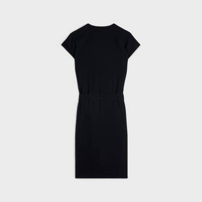 CELINE army dress with pockets in viscose sablé outlook