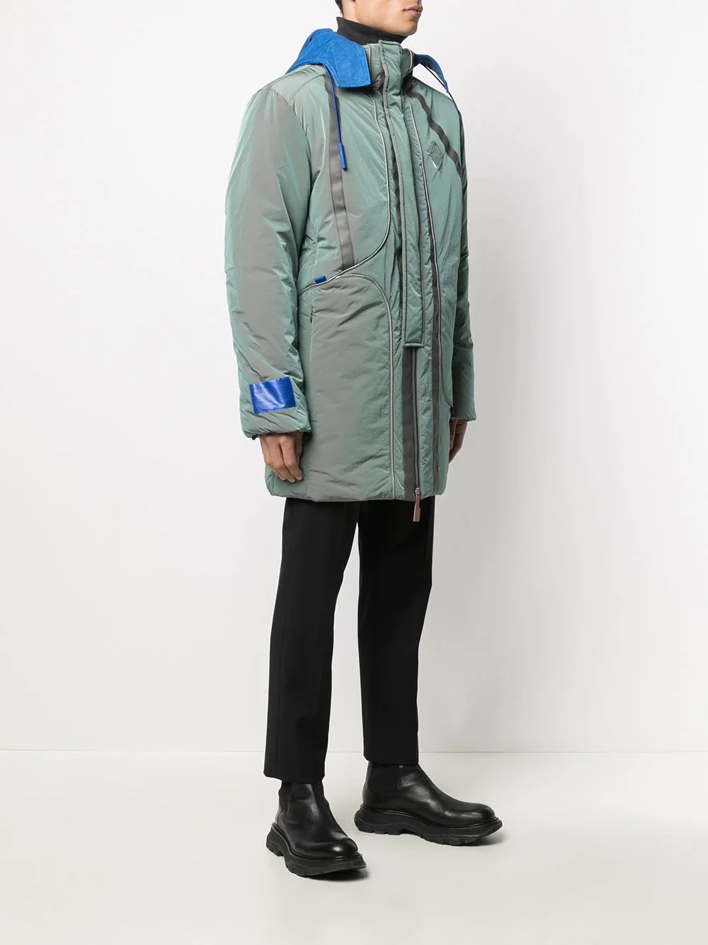 iridescent padded coat - 3