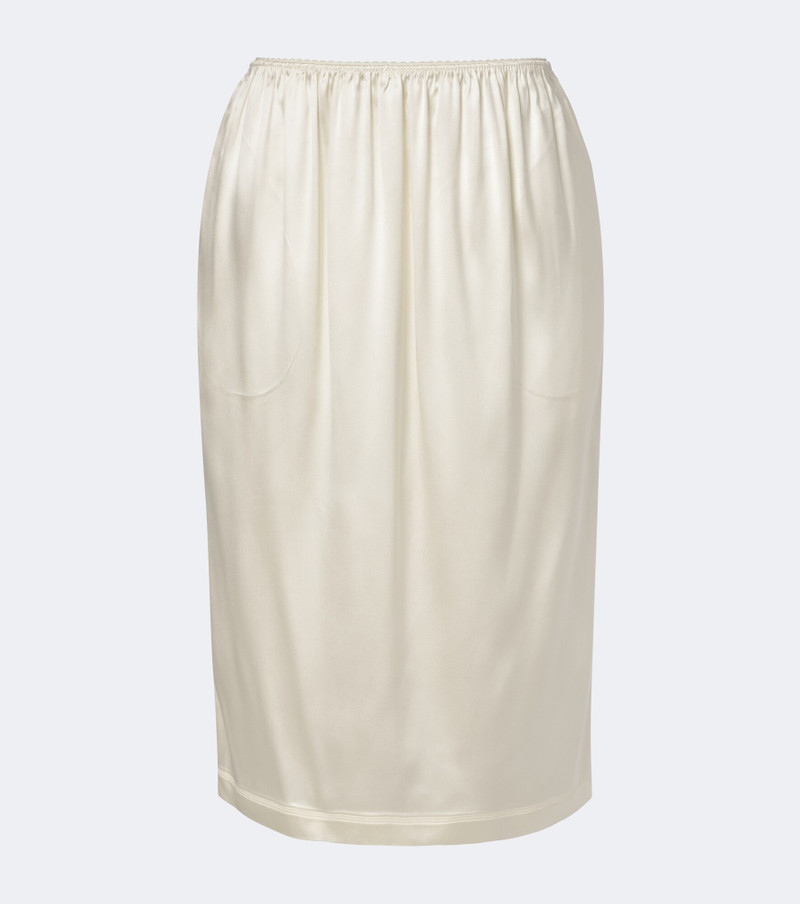 Silk-blend satin slip skirt 1