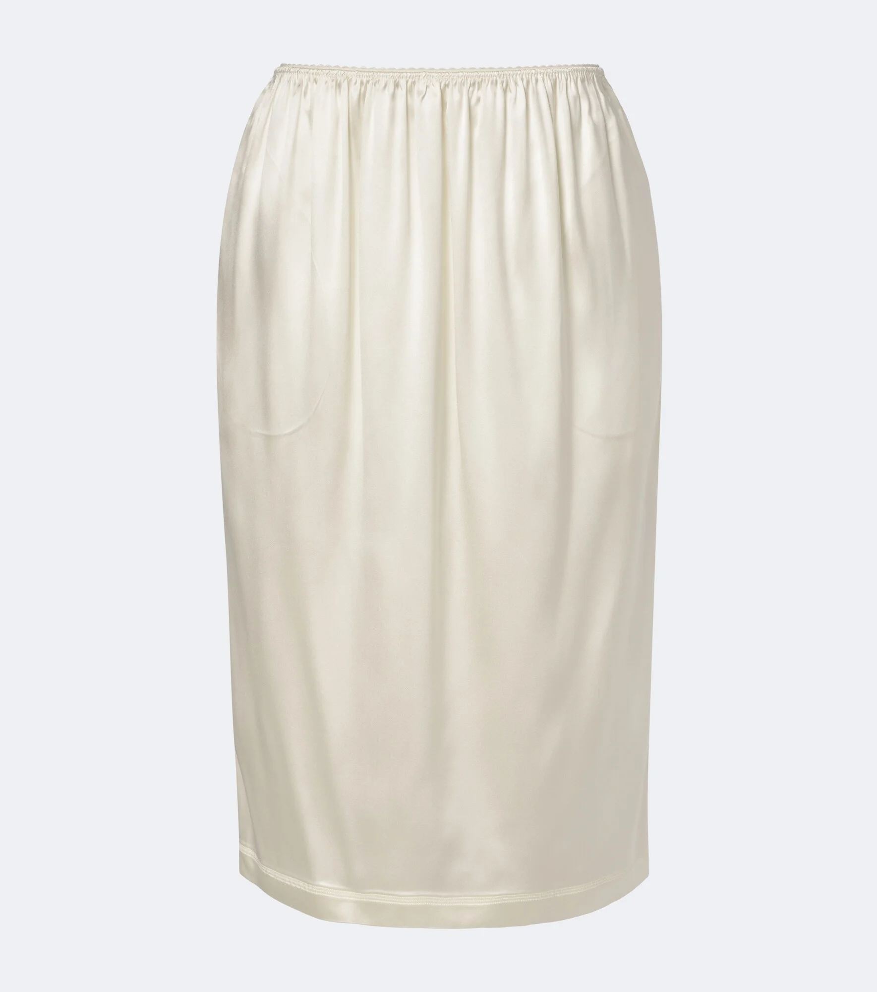 Silk-blend satin slip skirt - 1