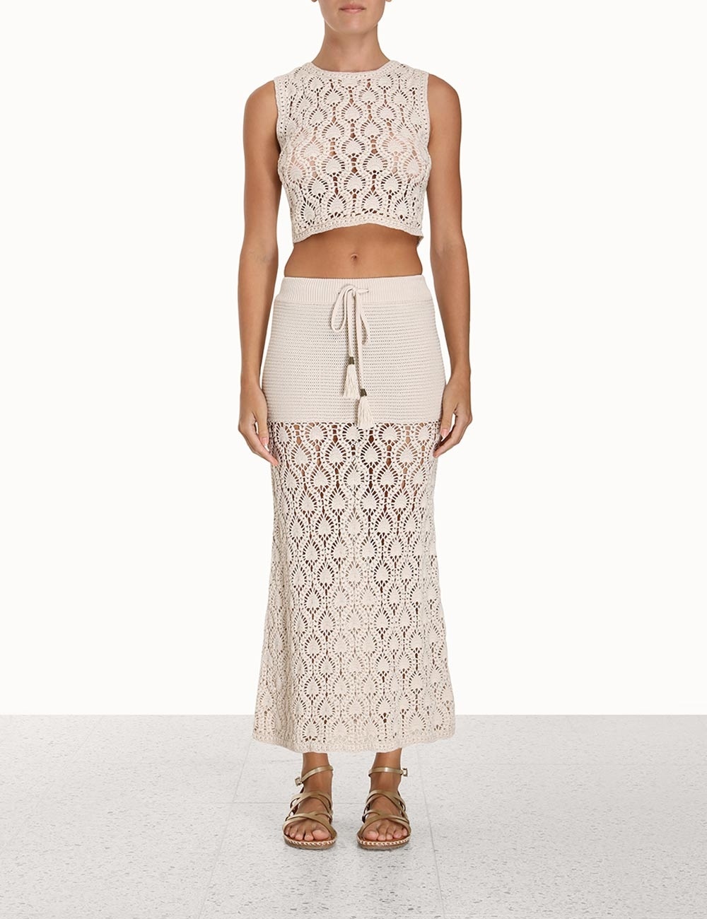 GINGER HAND CROCHET MIDI SKIRT - 2
