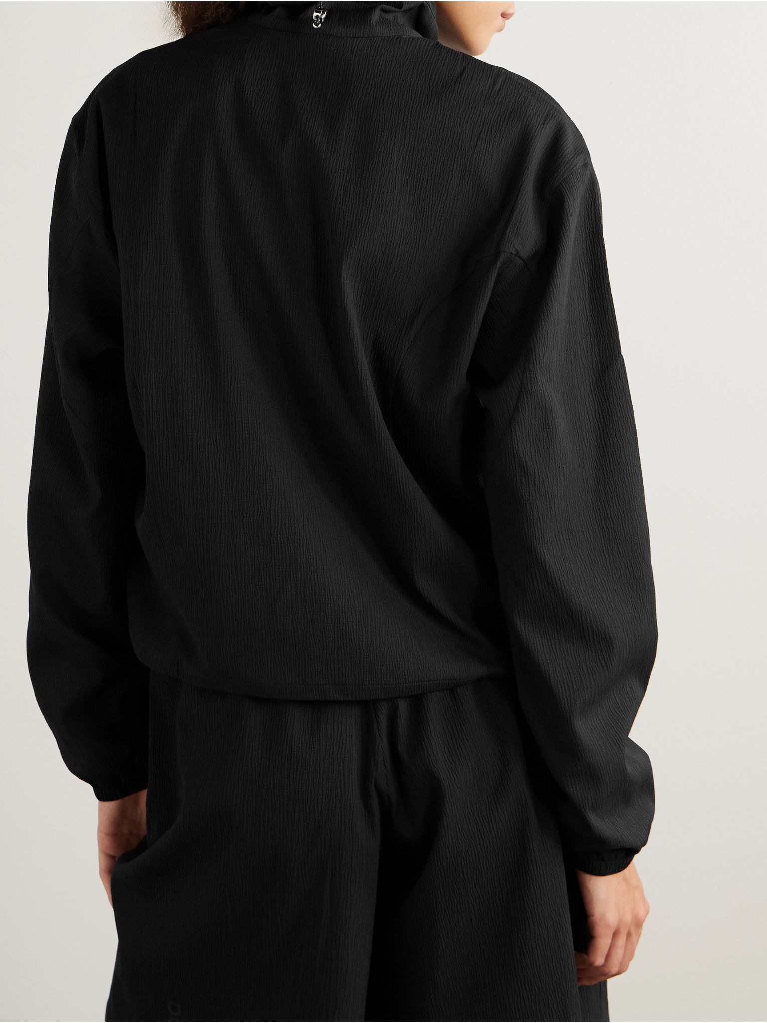 + Zendaya Gloria crinkled-shell jacket Black - 3