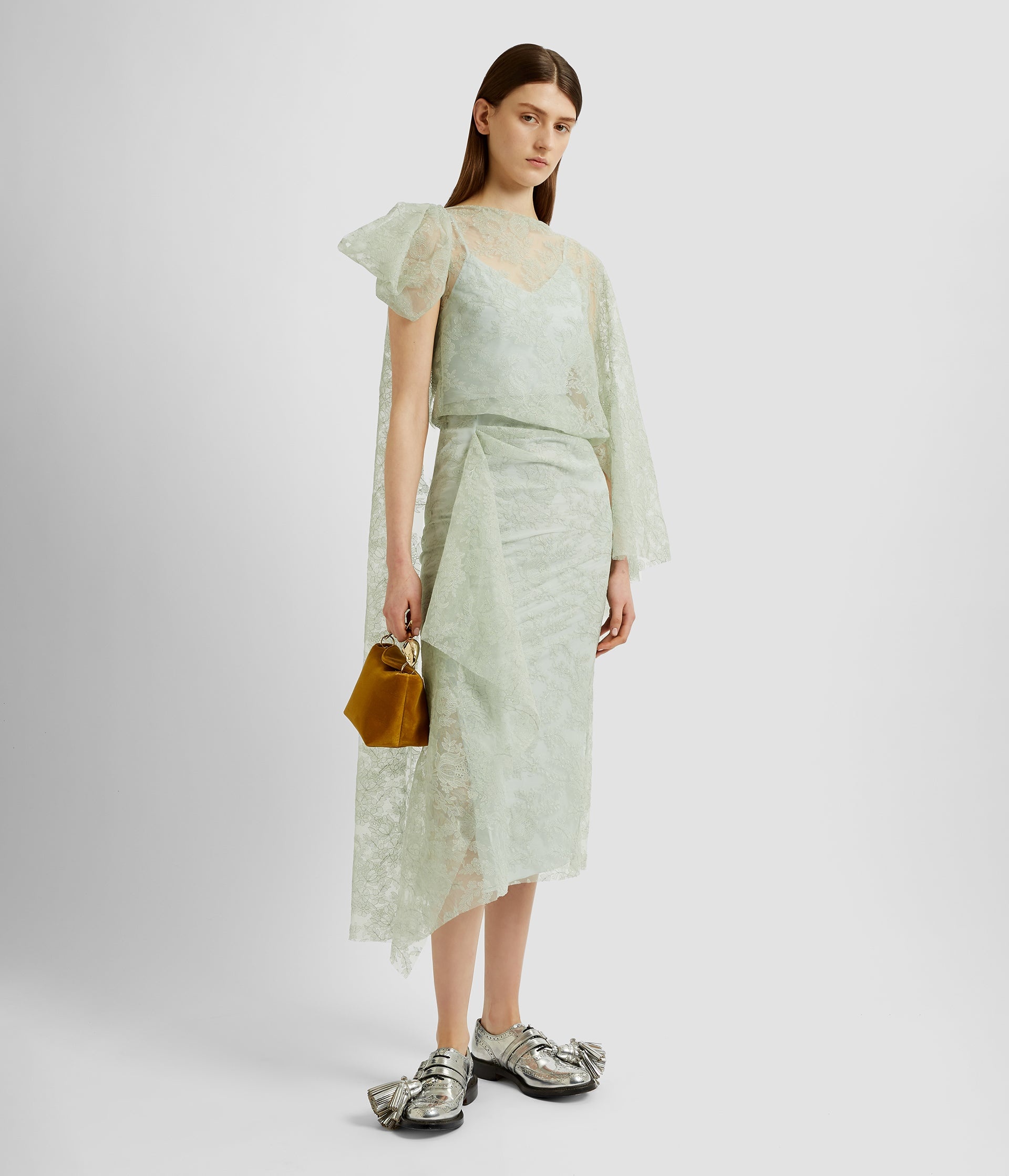 ASYMMETRICAL DRAPED COCKTAIL DRESS - 6