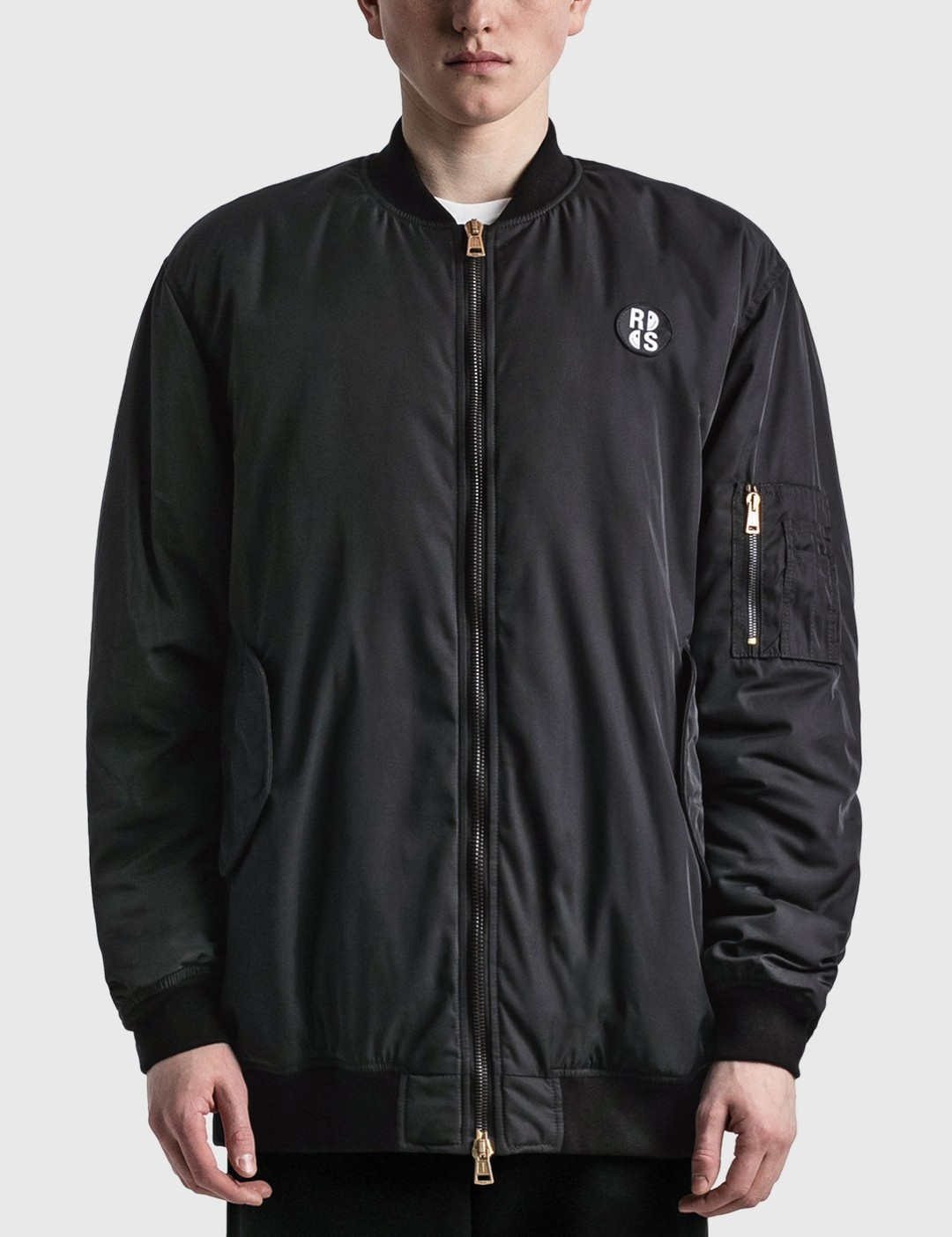 + Smiley Logo-Print Shell Padded Bomber Jacket - 3