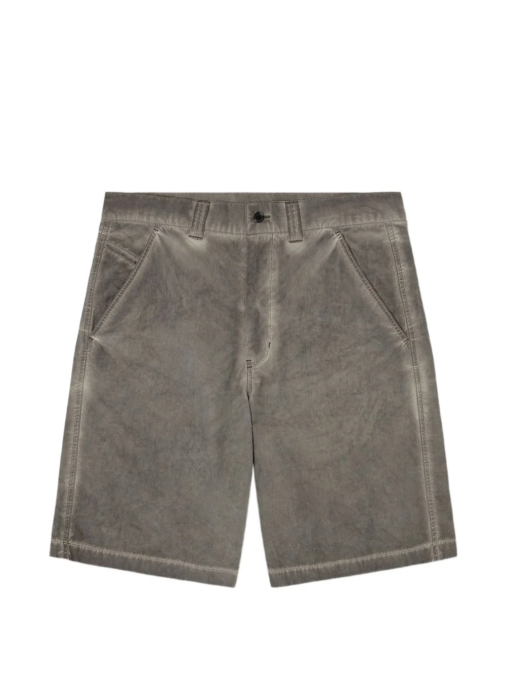 button-fastening chino shorts - 1