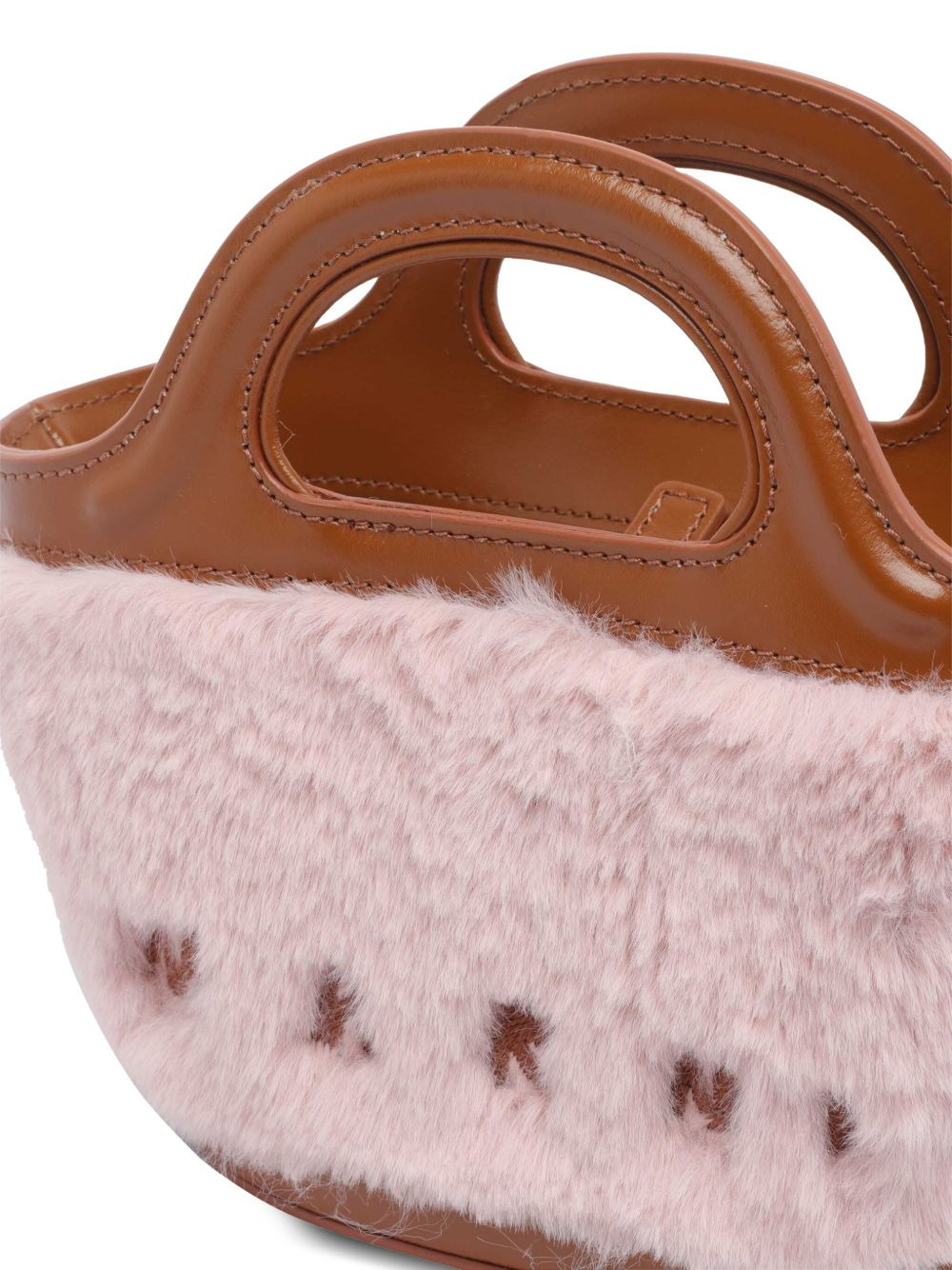 trimmed leather mini bag - 4