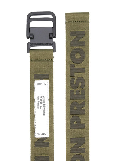 Heron Preston logo canvas belt outlook