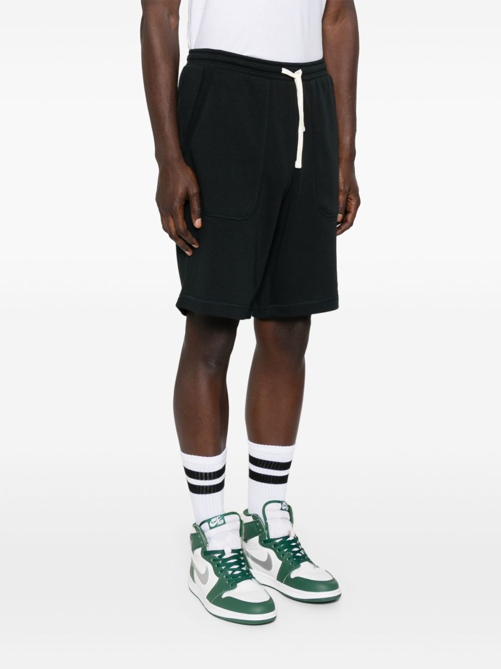 logo-print track shorts - 3