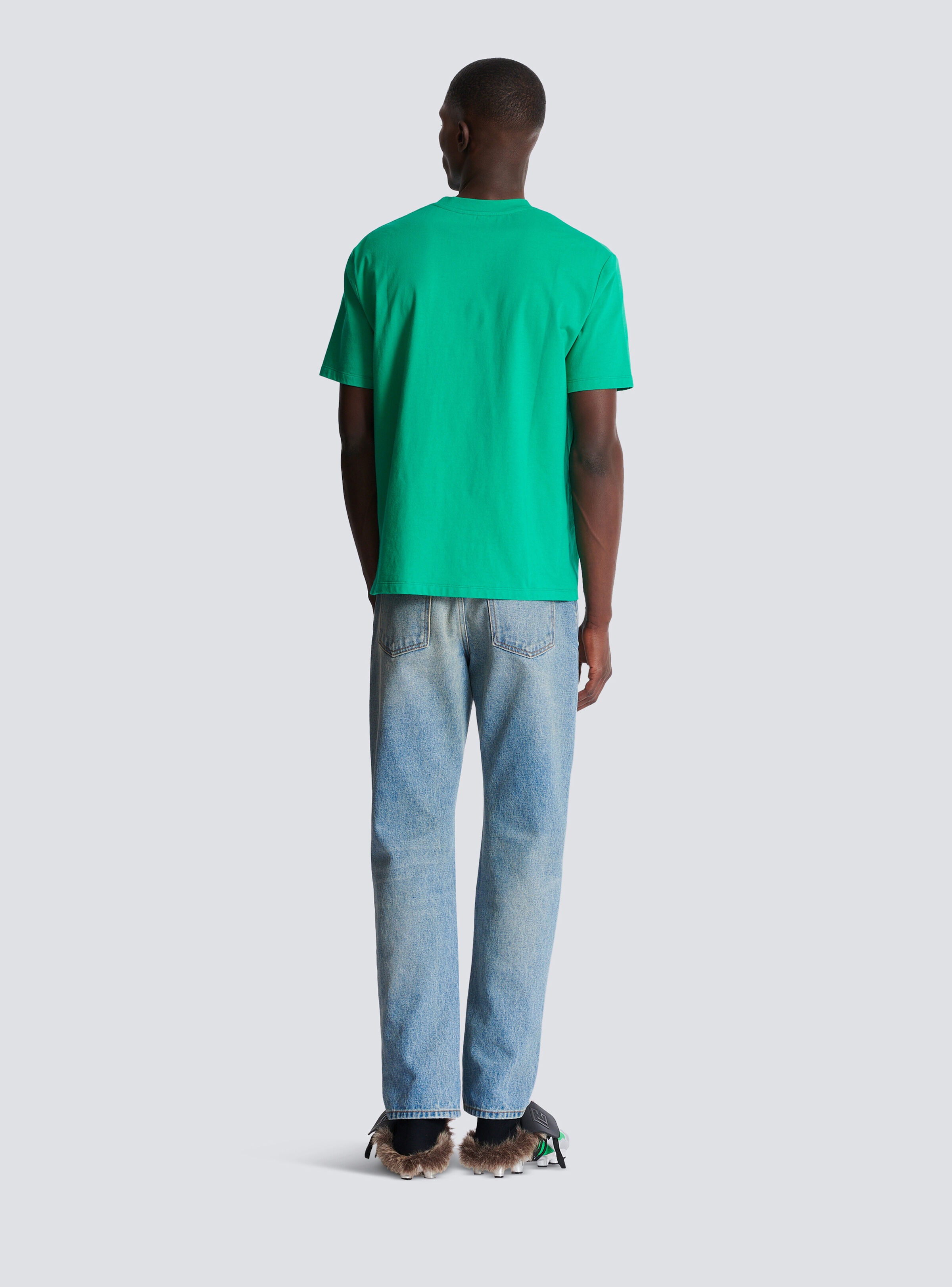 T-shirt with Balmain Paris print - 4