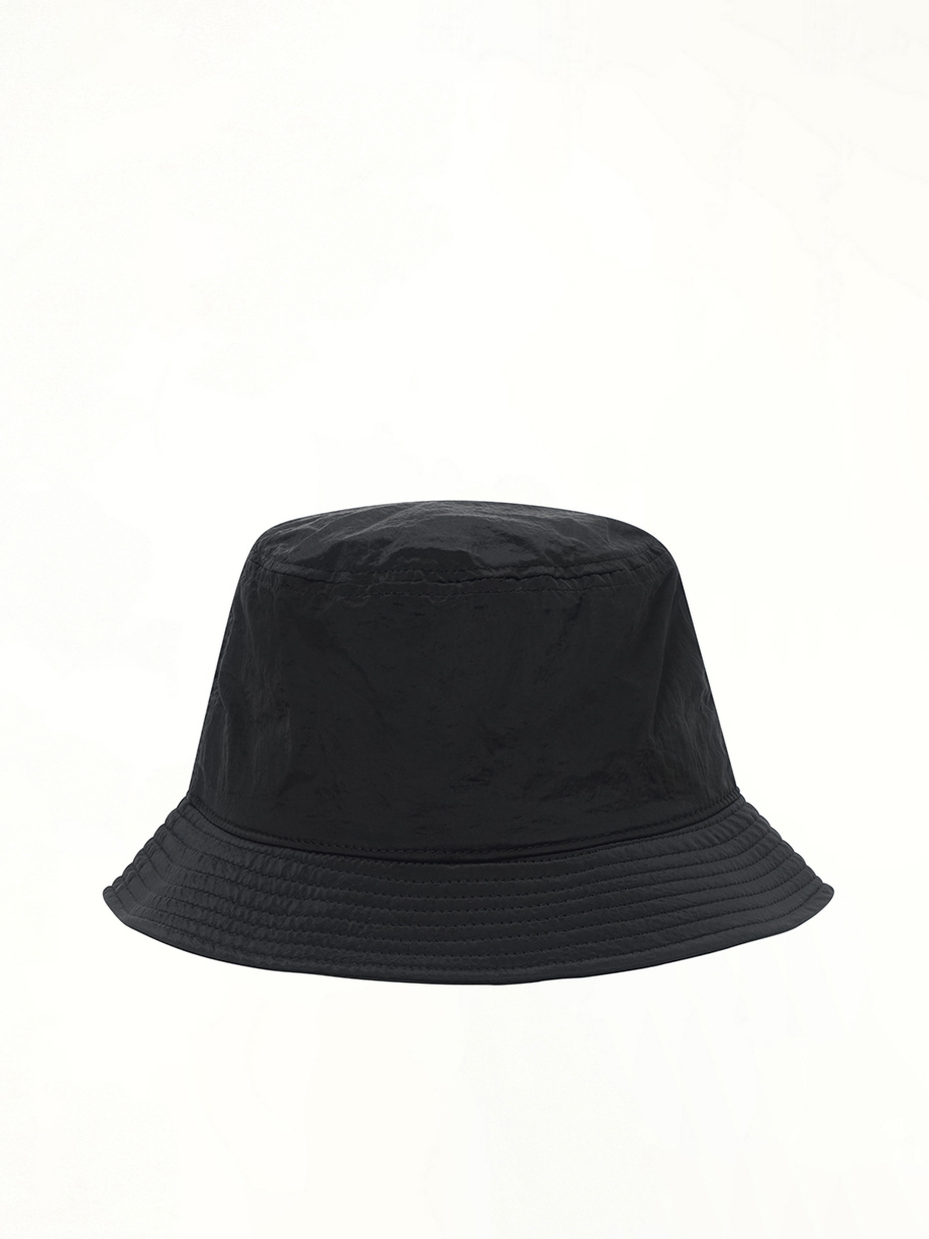 910001 Nylon Metal Bucket Hat in Black - 2