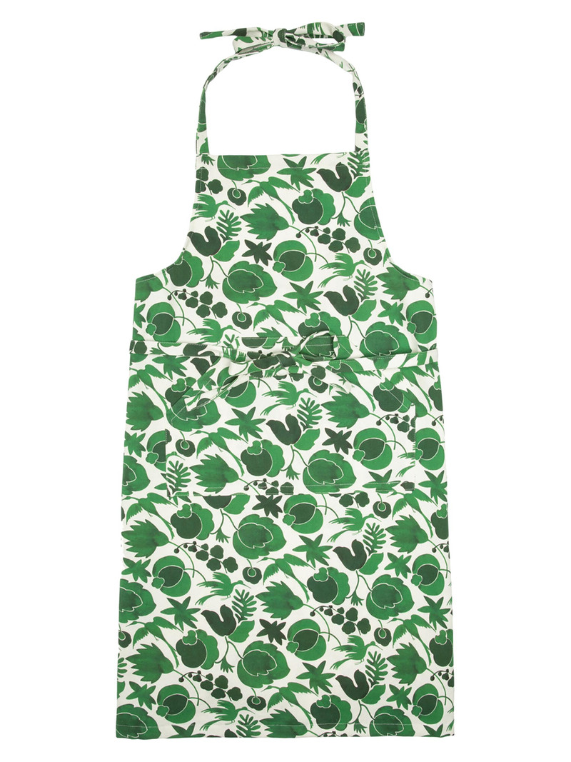 Apron with Pocket - Wildbird Green 1