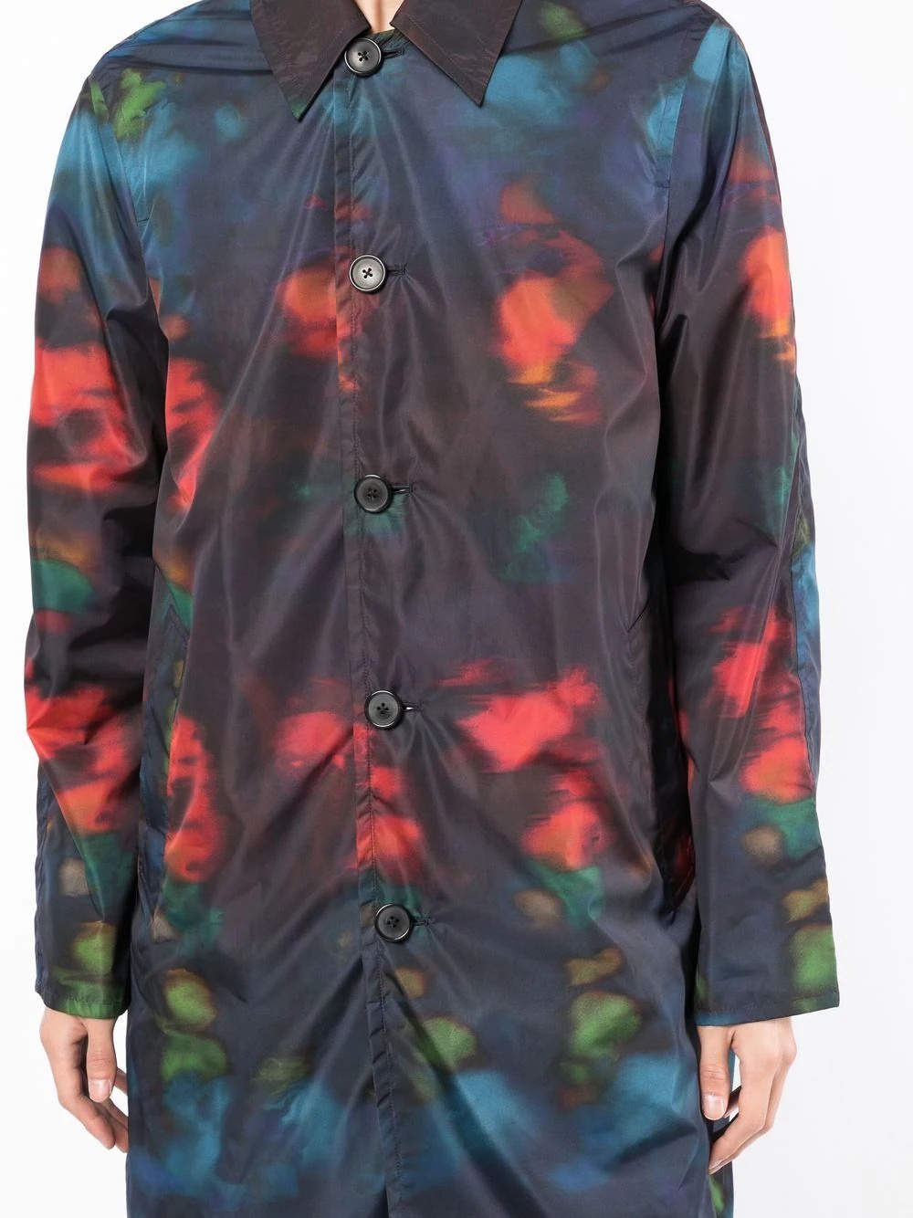 reversible tie-dye coat - 5