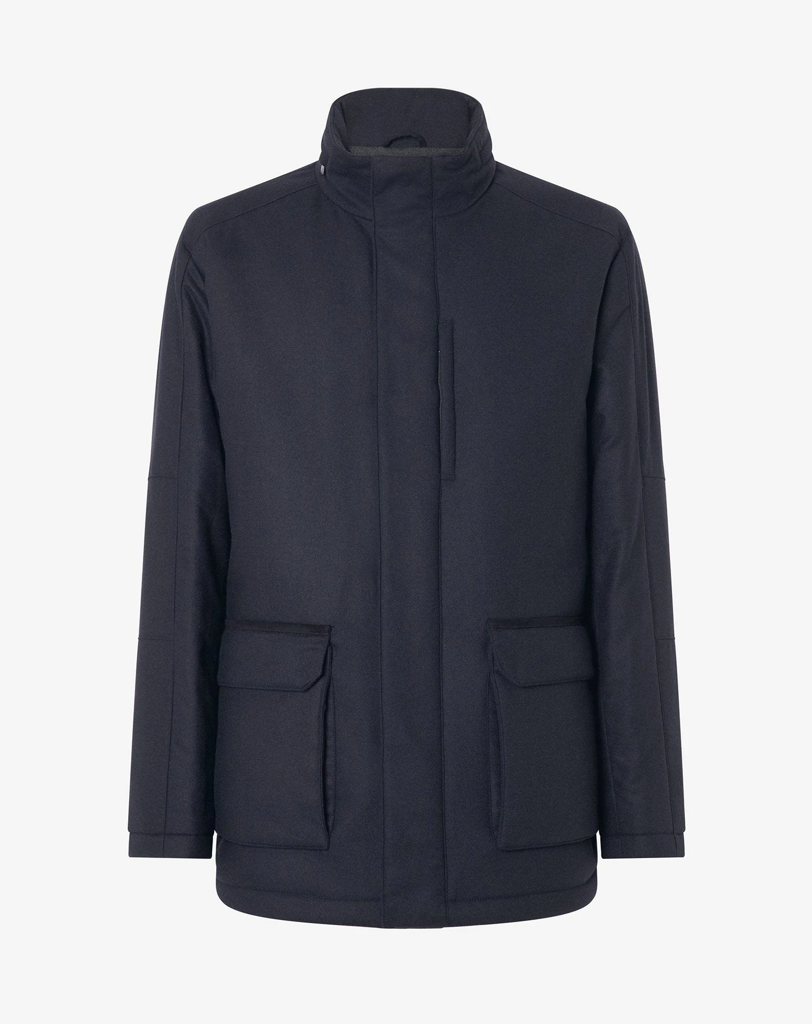Blue technical cashmere field jacket - 1