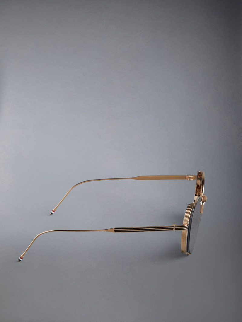 ROUND SUNGLASSES IN TITANIUM 4