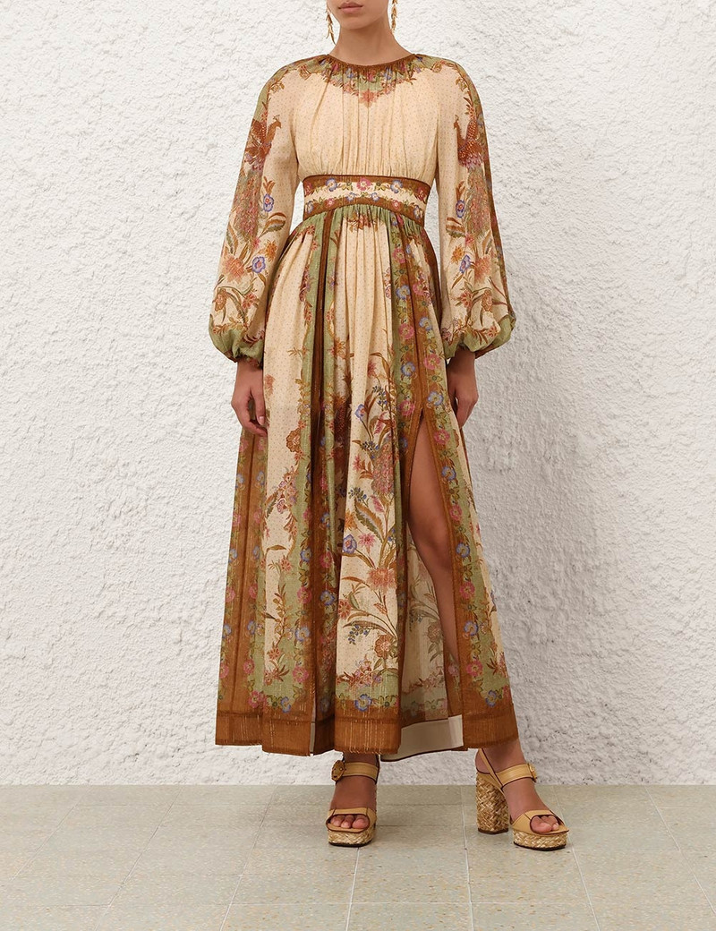 Zimmermann INDRA WAISTED MAXI DRESS outlook