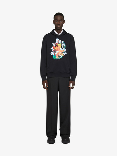 Givenchy GIVENCHY PSYCHEDELIC BOXY FIT HOODIE IN FLEECE outlook